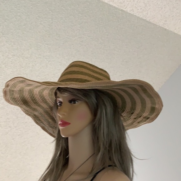 Steve Madden Floppy Straw paper Beach Hat one size - Picture 10 of 11